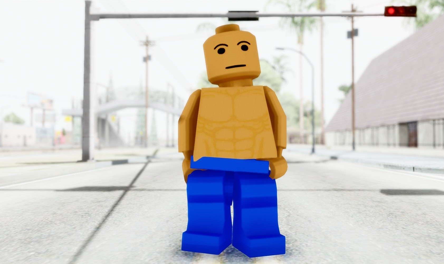 Художник показал как бы выглядела GTA San Andreas во вселенной LEGO