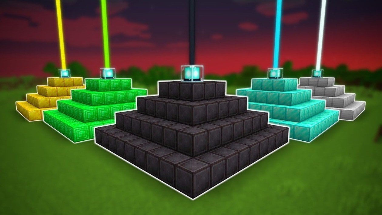 Как сделать маяк в Minecraft