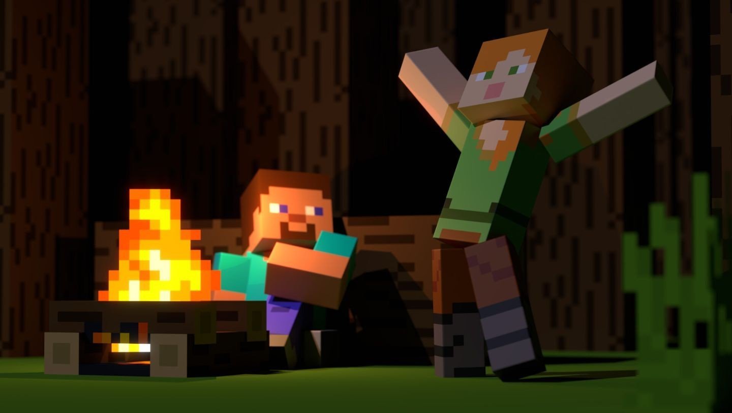 Как сделать костер в Minecraft