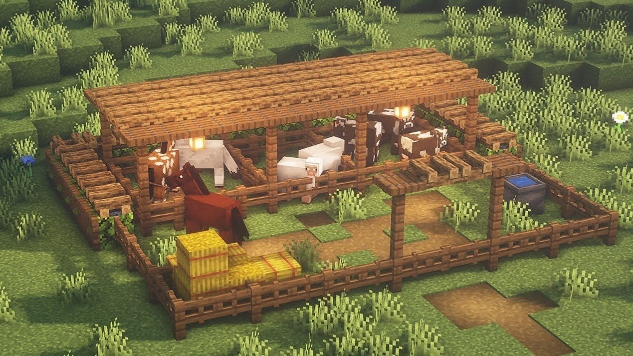 Как построить ферму в Minecraft