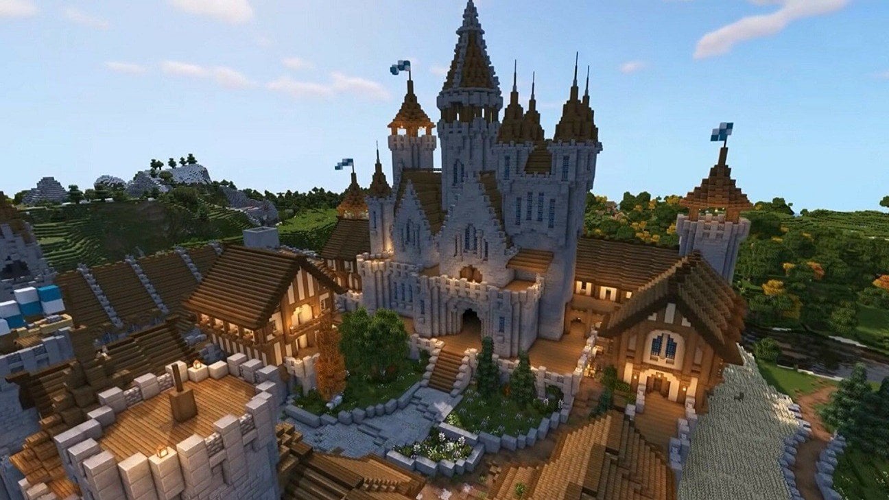 Как построить замок в Minecraft