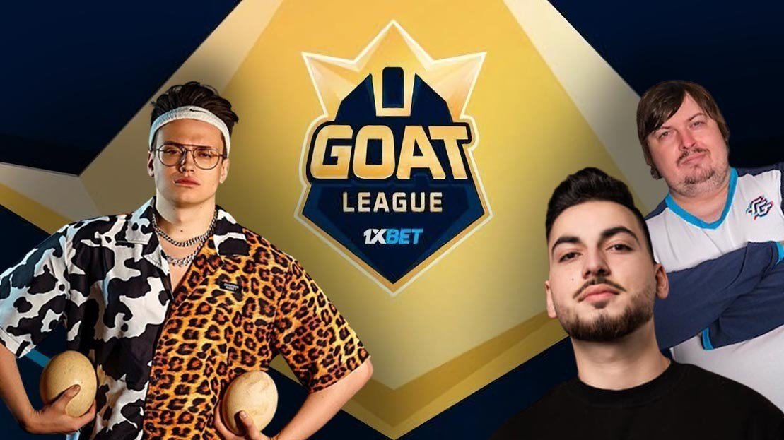 Бустер Дося и Шок сражаются за долю от  100 тысяч на 1xGOAT League по CSGO