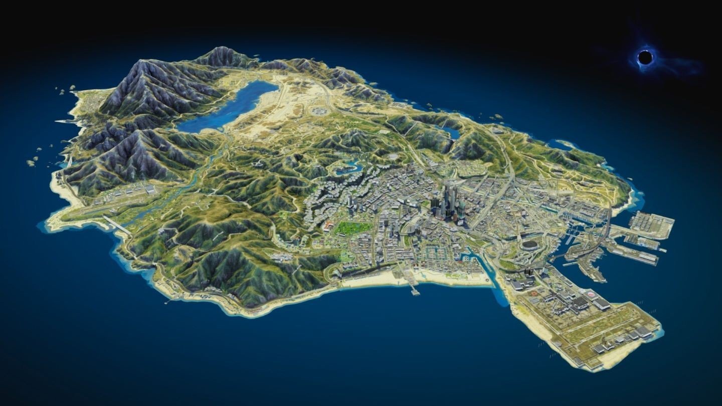 Карту GTA 5 сравнили со слитой картой GTA 6  разница впечатляет