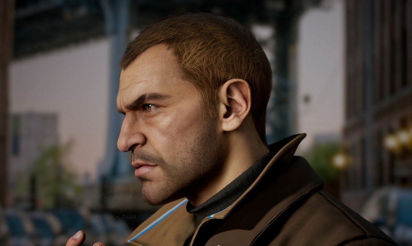 Нейросеть превратила персонажей GTA 4 в реальных людей  Нико Беллик постарел
