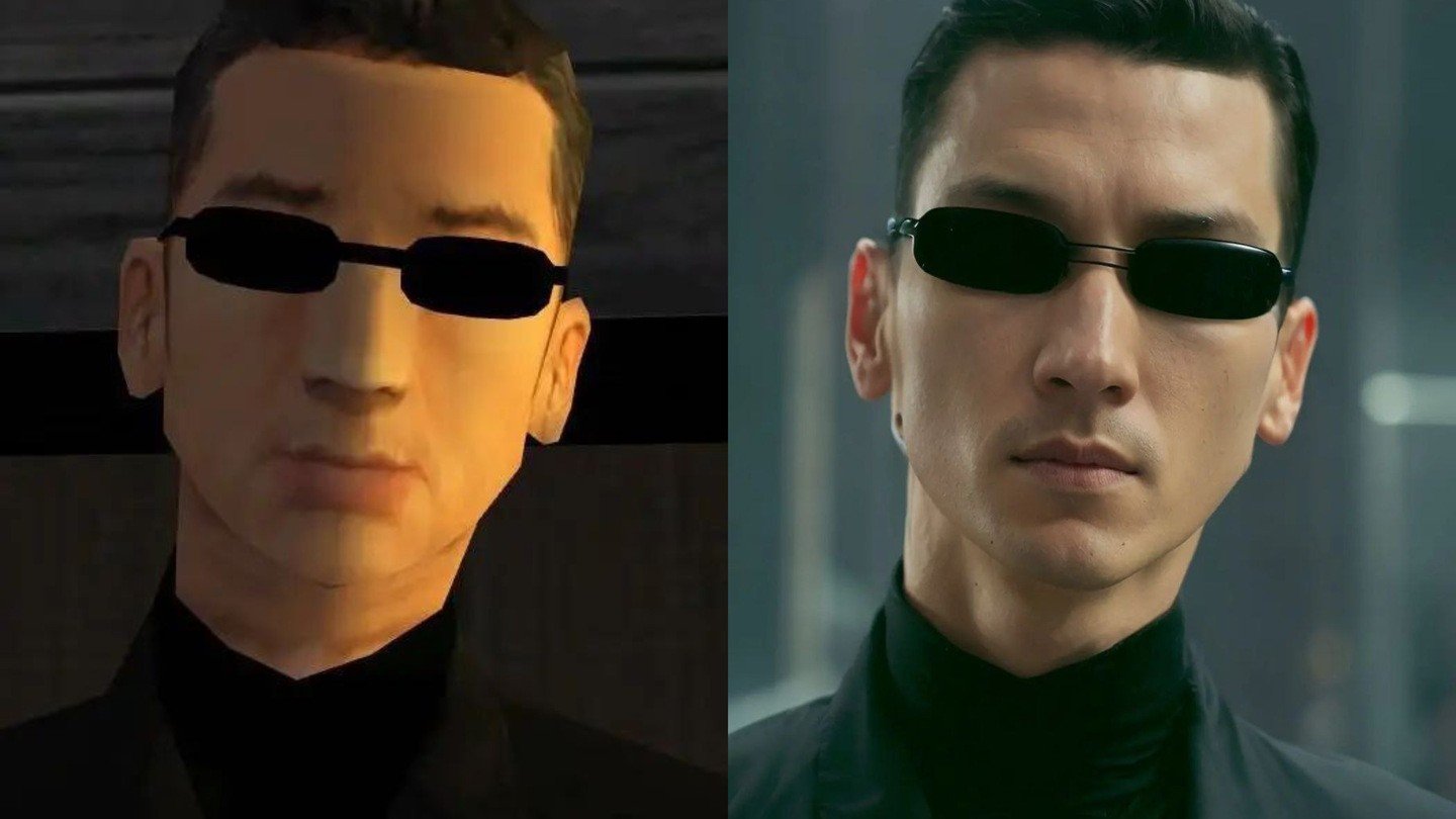 Нейросеть оживила персонажей GTA San Andreas  Вузи похож на Нео из Матрицы