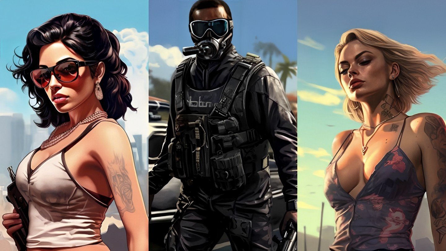 Красотки тачки и спецназ фанат создал загрузочные экраны GTA 6