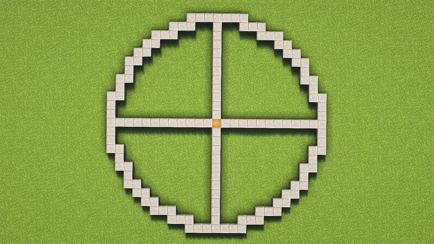 Круг и сфера в Minecraft