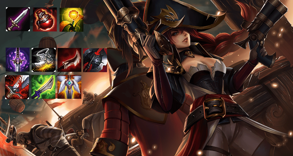 Артефакты для Мисс Фортуна в League of Legends