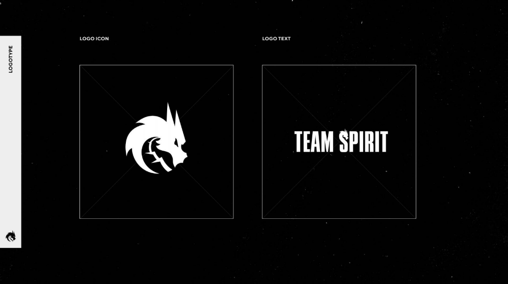 Новые логотип и стиль текста Team Spirit