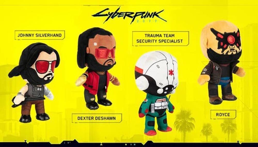 Коллекция плюшевых игрушек Cyberpunk 2077 появилась в продаже