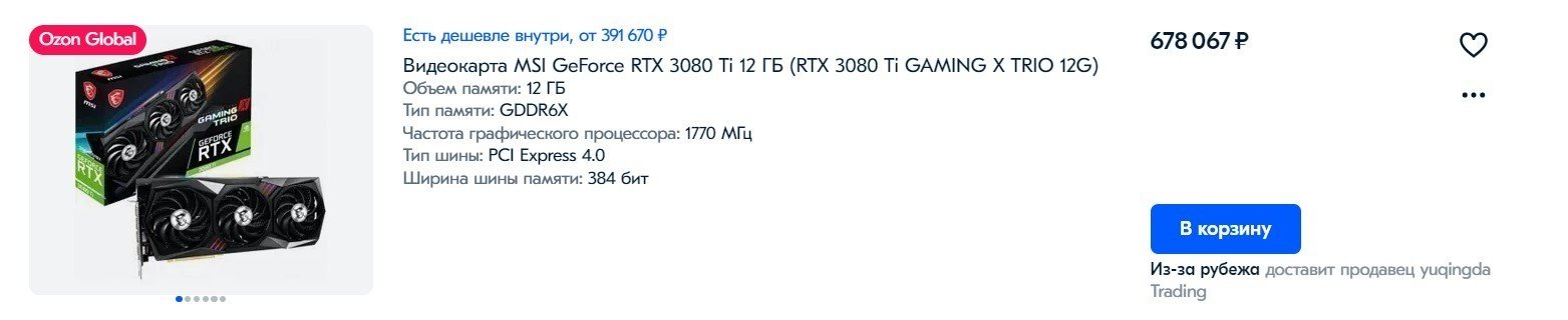Как изменились цены на видеокарты от NVIDIA и AMD в России в марте 2022 года