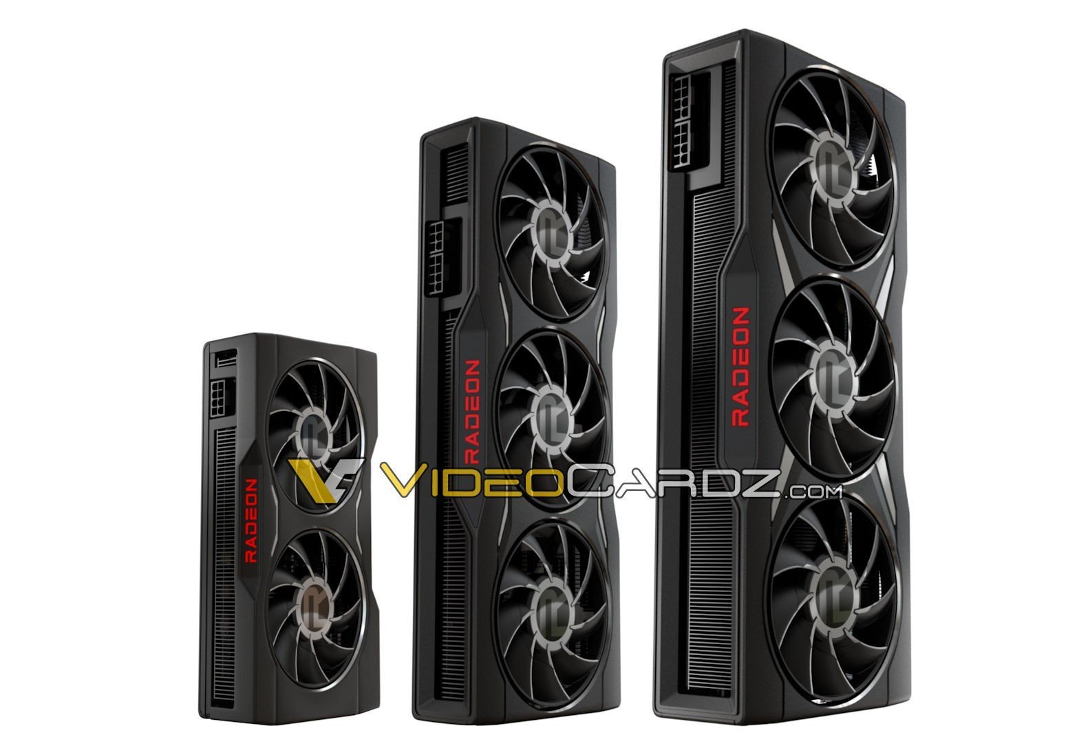 Эталонный облик новых видеокарт от AMD / Источник фото: videocardz.com