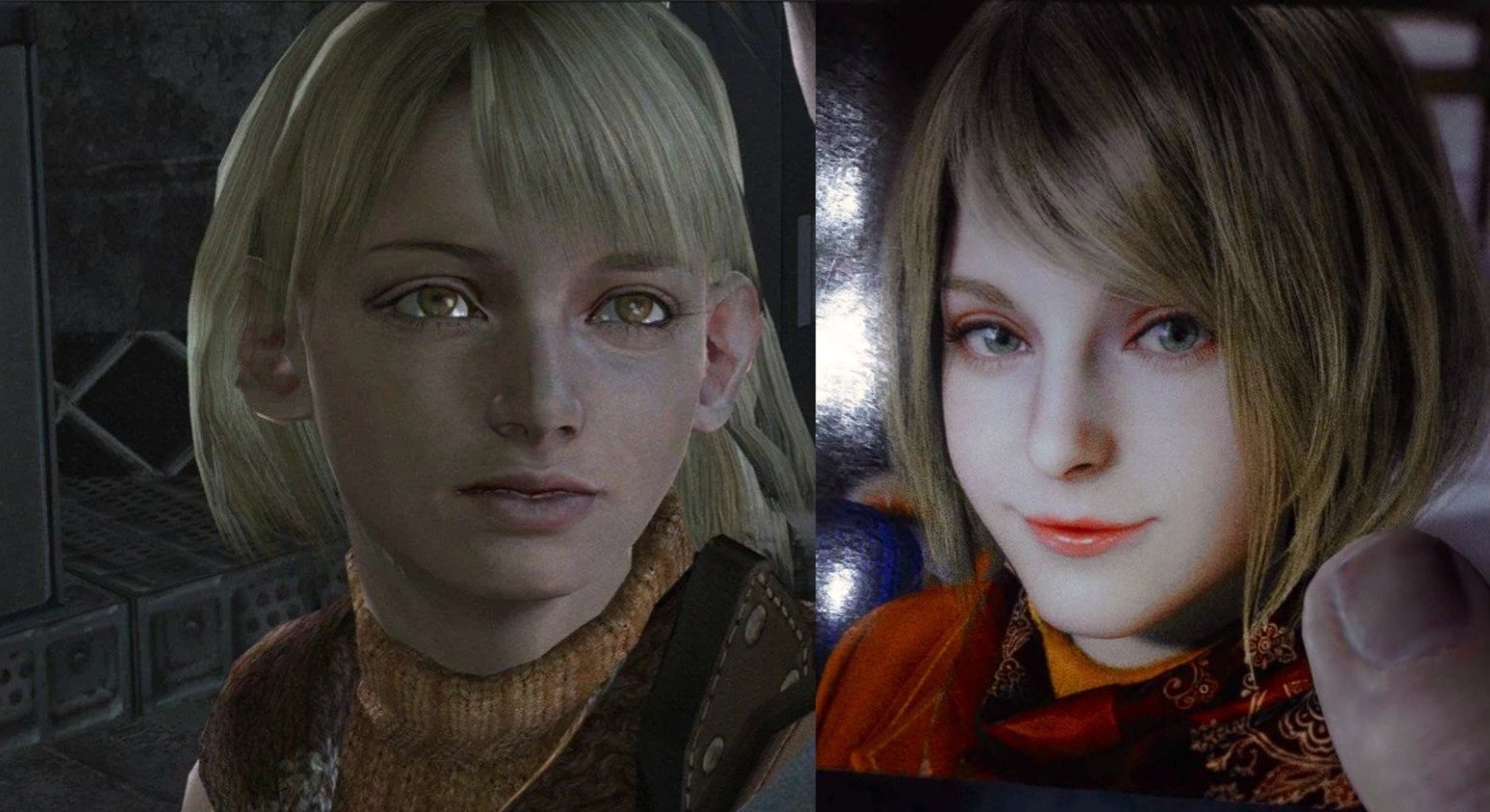 Эшли из оригинально RE4 / Эшли из ремейка RE4