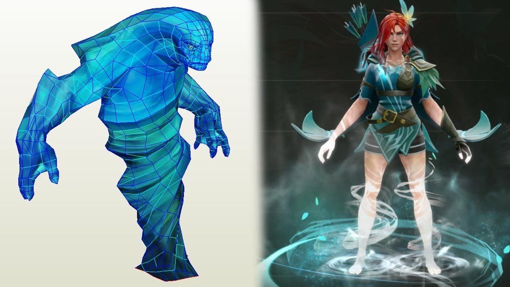 Модель колчана из арканы на Windranger проработана лучше чем Morphling