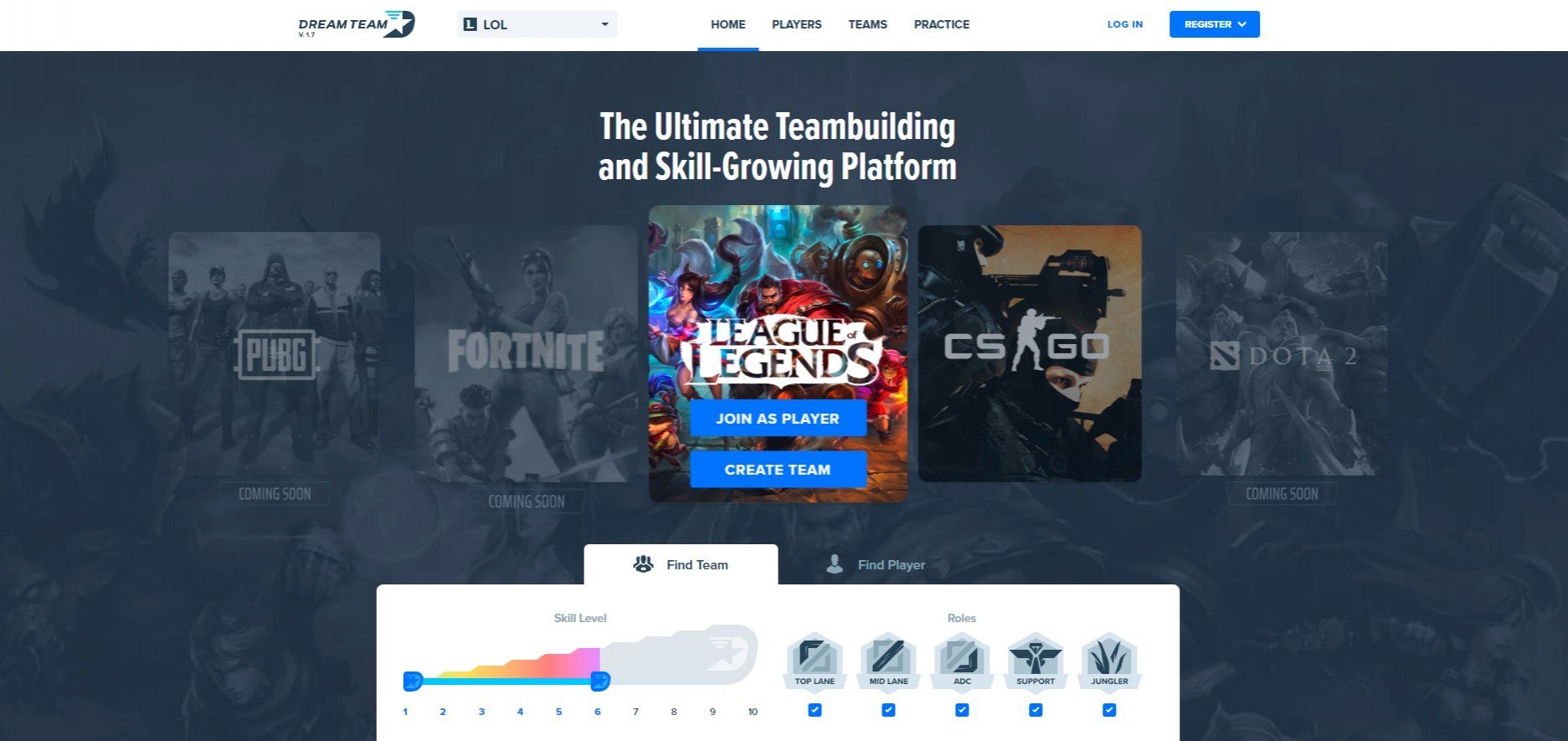 DreamTeam киберспортивный тиндер от создателя ESForce и NaVi