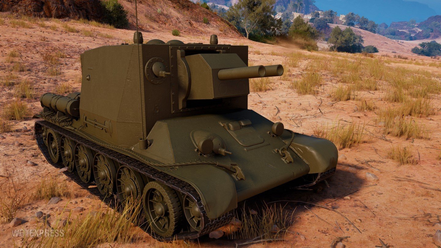 Советская ПТ-САУ 5 уровня СУ-2-122