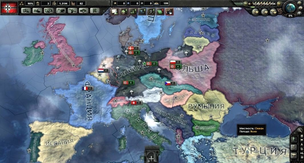 Источник: Steam / Страны в Hearts of Iron IV