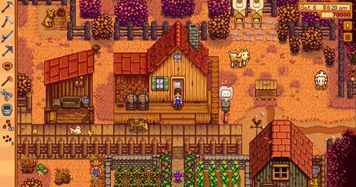Источник: Gamerant / Интерфейс Stardew Valley