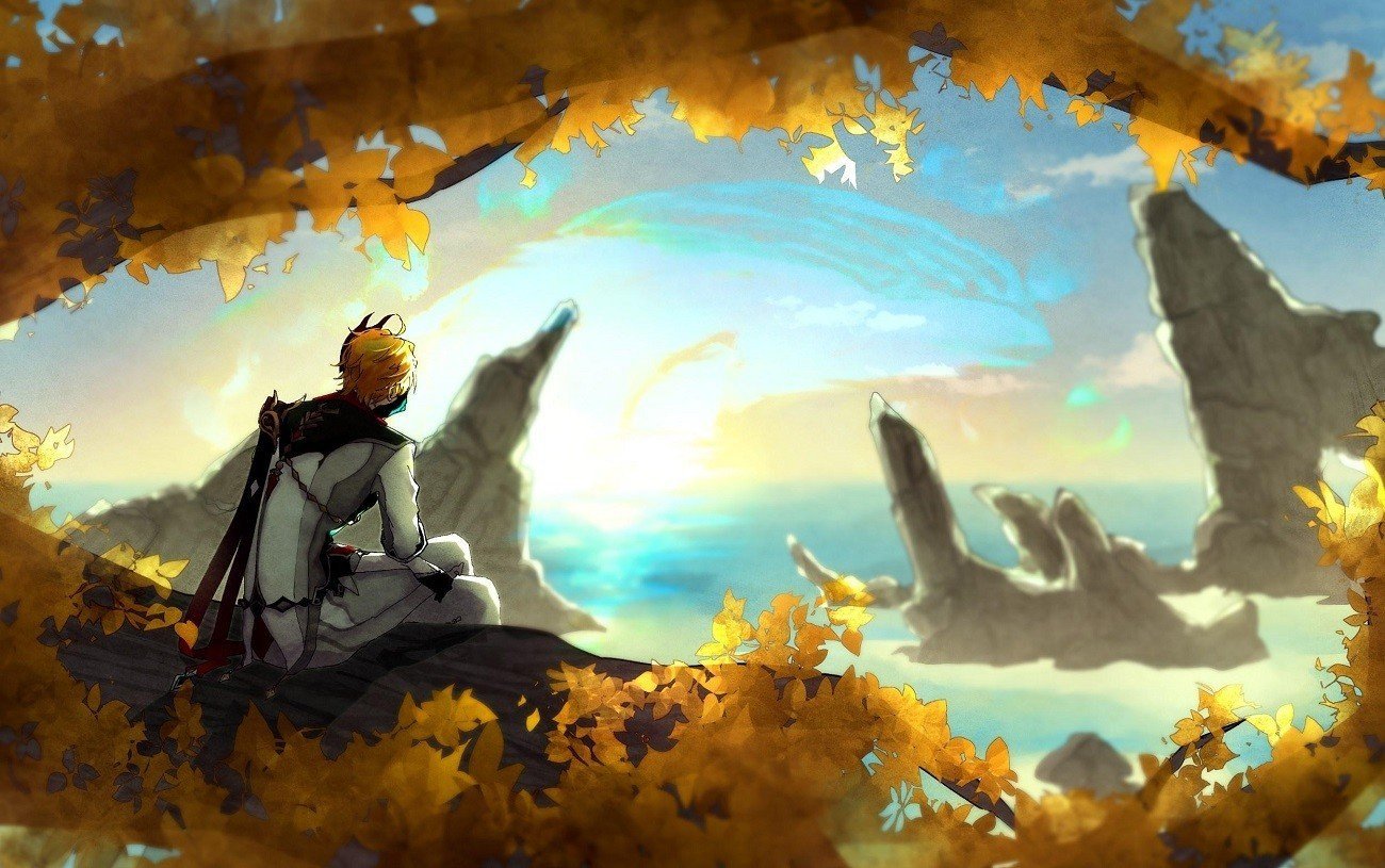 Источник: zerochan.net / Тарталья из Genshin Impact