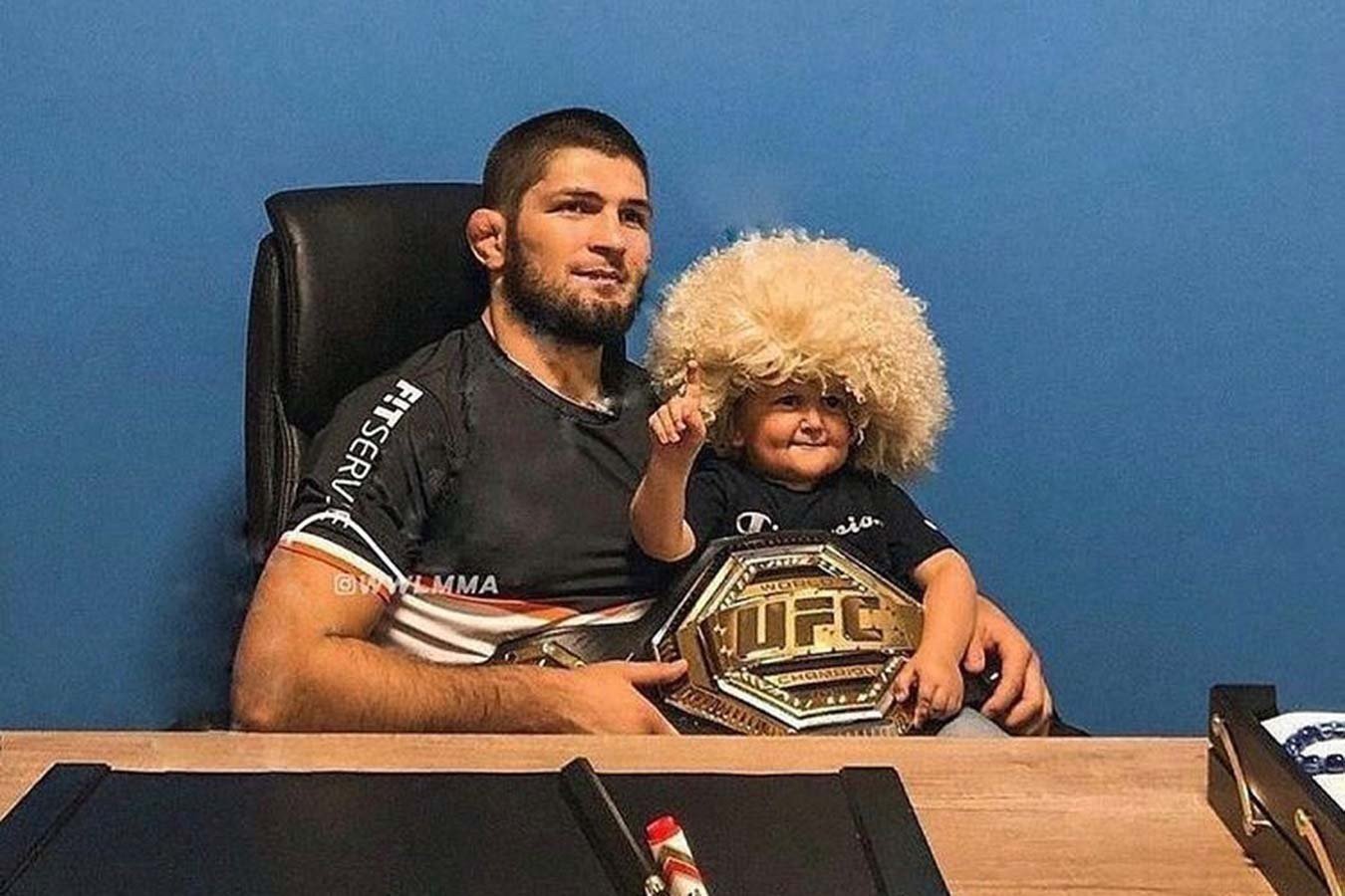 Хасбик с бойцом UFC Хабибом Нурмагомедовым