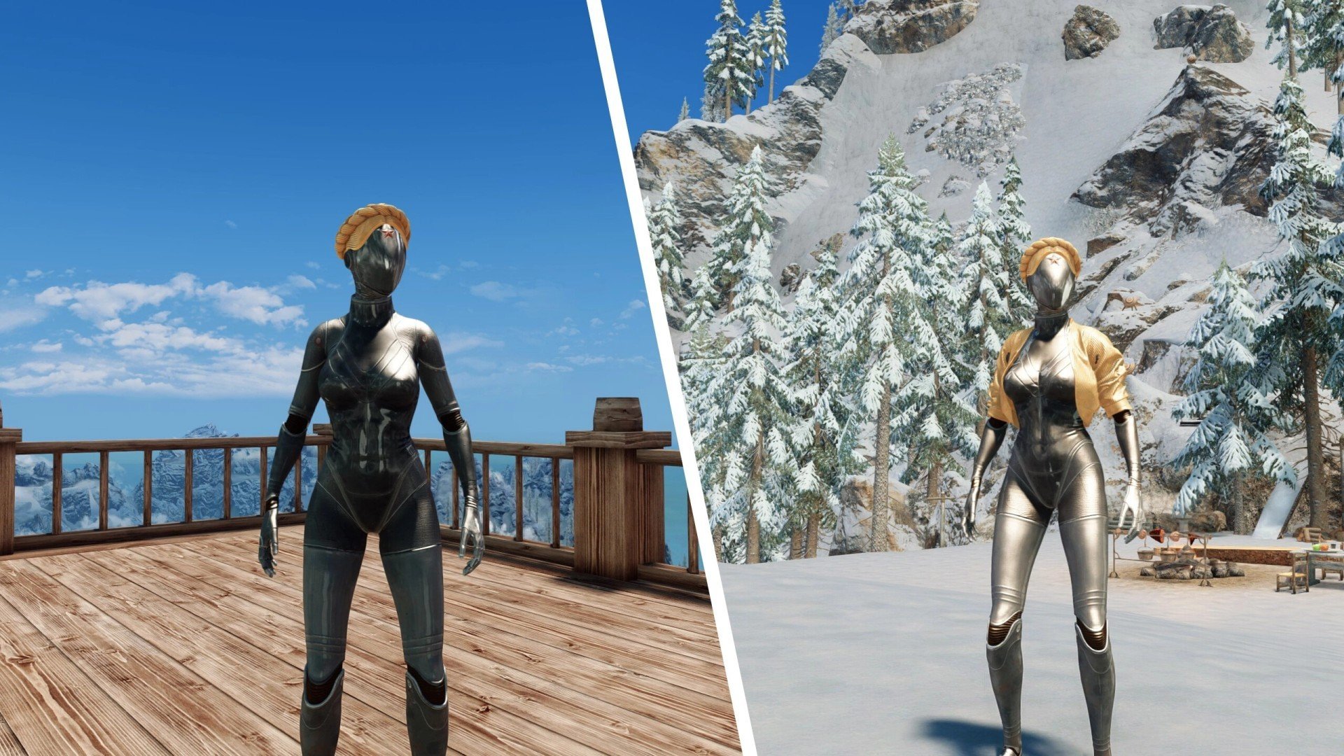 Скриншот мода Twins Heart Armor для Skyrim