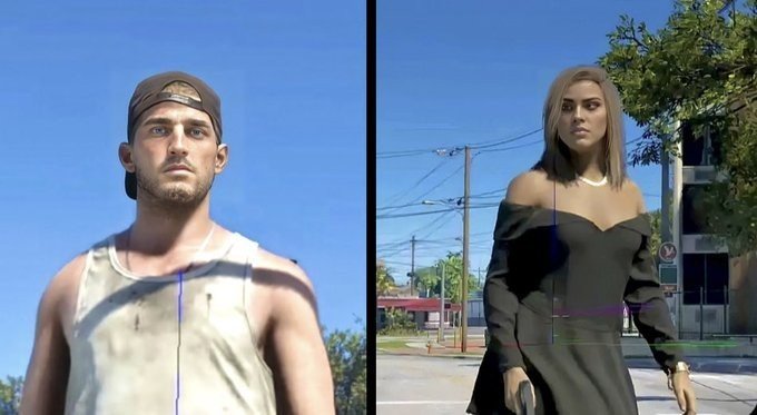 Персонажи Джейсон и Люсия из слива GTA 6