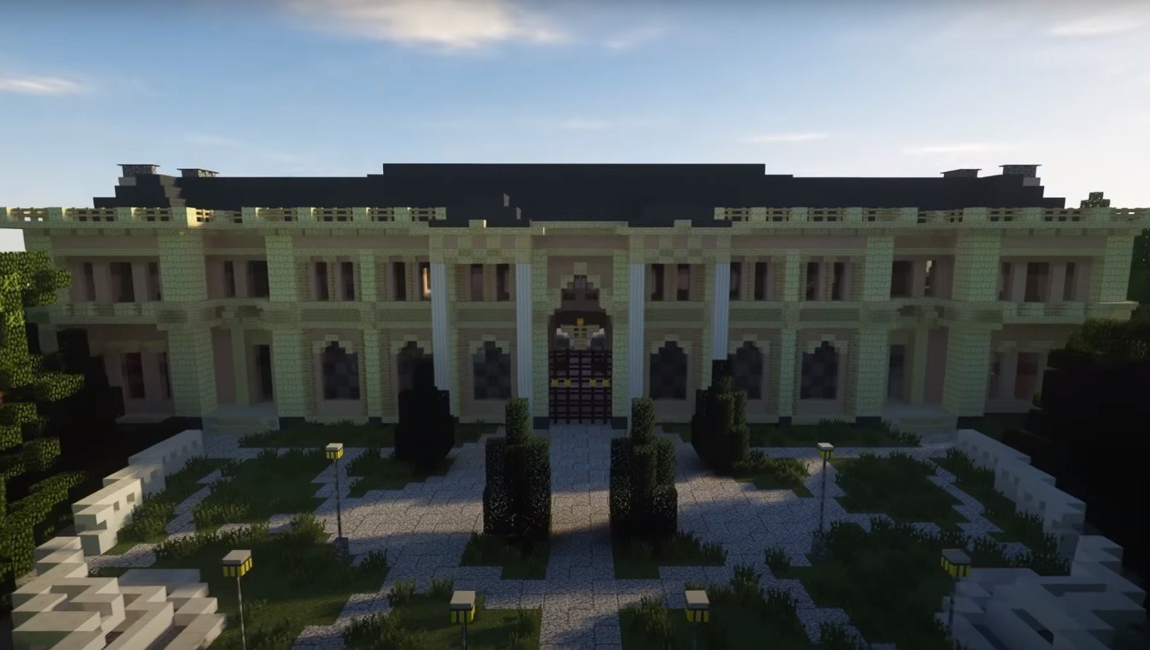В Minecraft построили Дворец Путина на мысе Идокопас