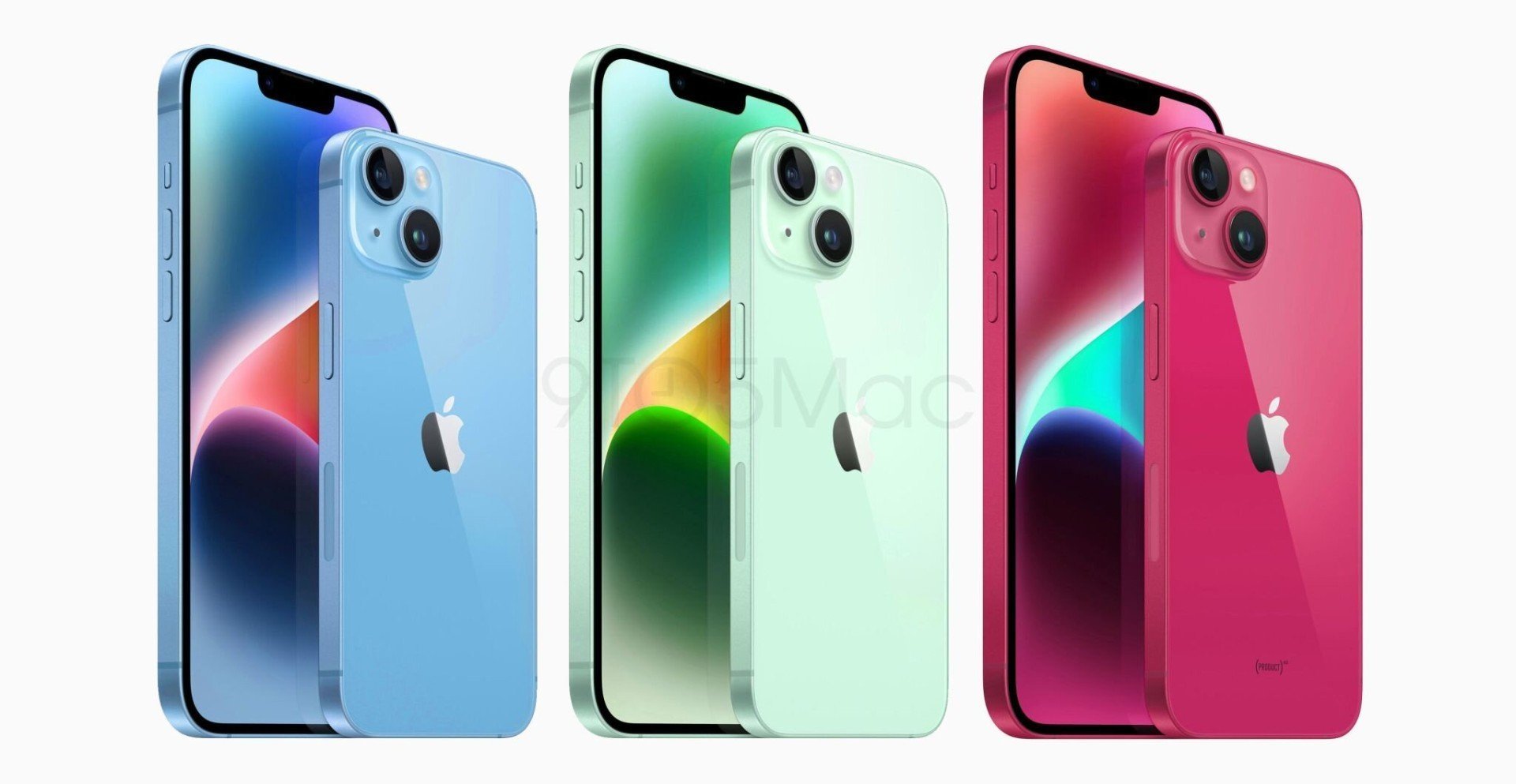 iPhone 15 выйдет в голубом, зеленом и малиновых цветах