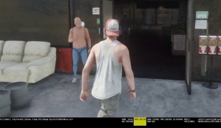 Кадр из утечки GTA 6