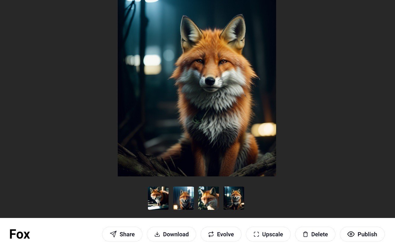 Лис, стилизованный под кадр из фильма