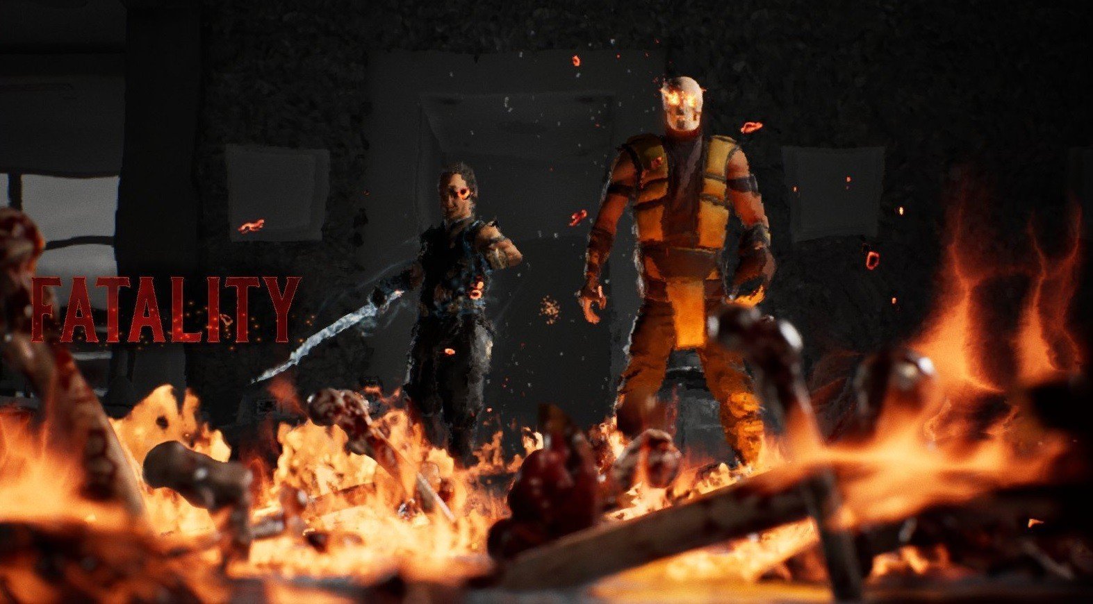 Скорпион в Mortal Kombat 1 со скином из MK3