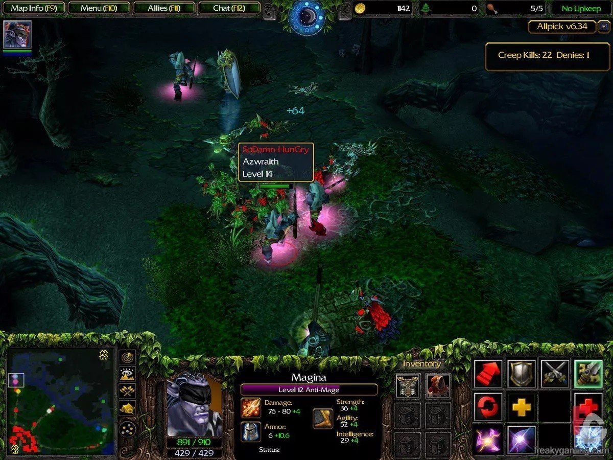 Первые шаги IceFrog в Доте вспоминаем 2005 год и патчи 62x Dota AllStars