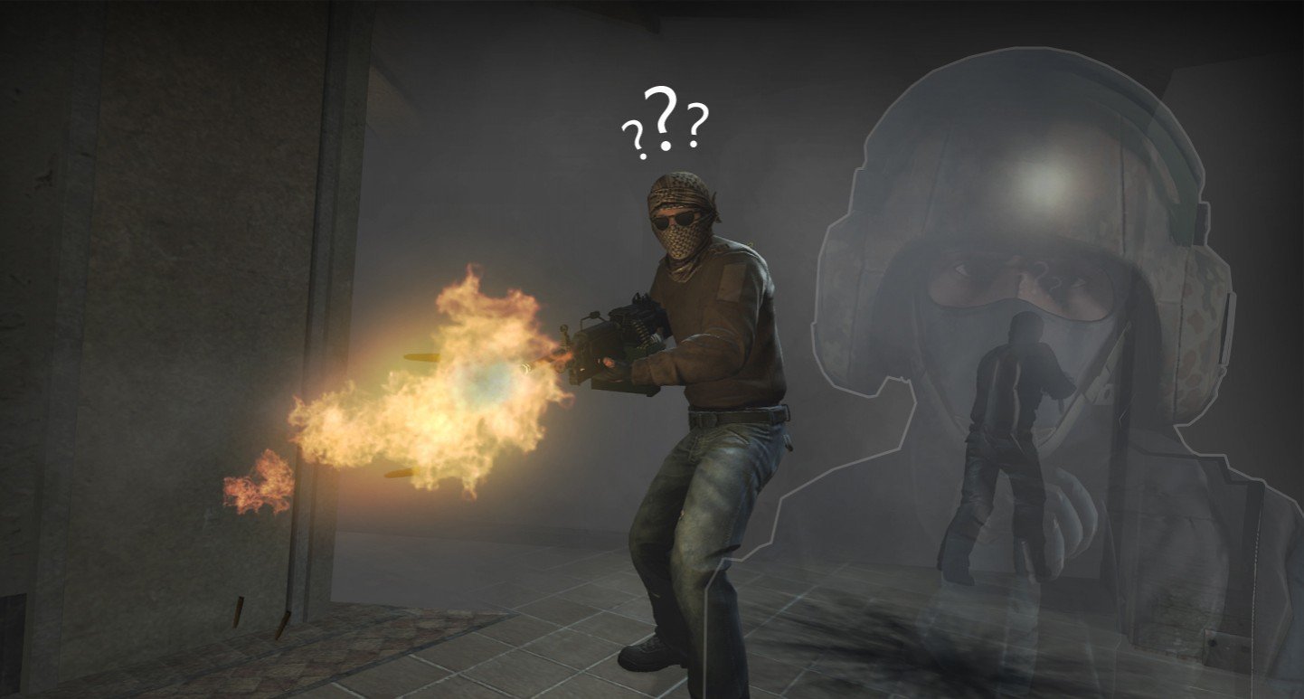 Как стать невидимым в CSGO