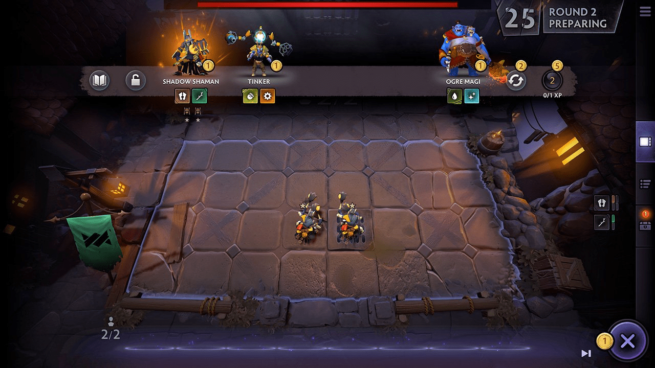 Dota Underlords вышла на мобильных платформах