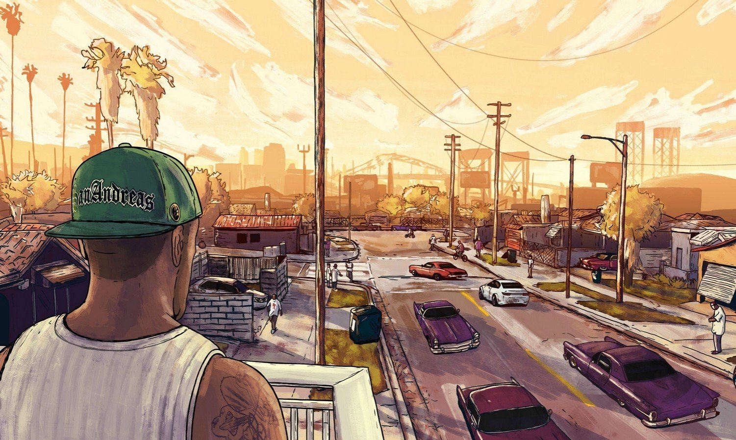 Ремастер GTA San Andreas глазами художника  реальность или просто фантазии