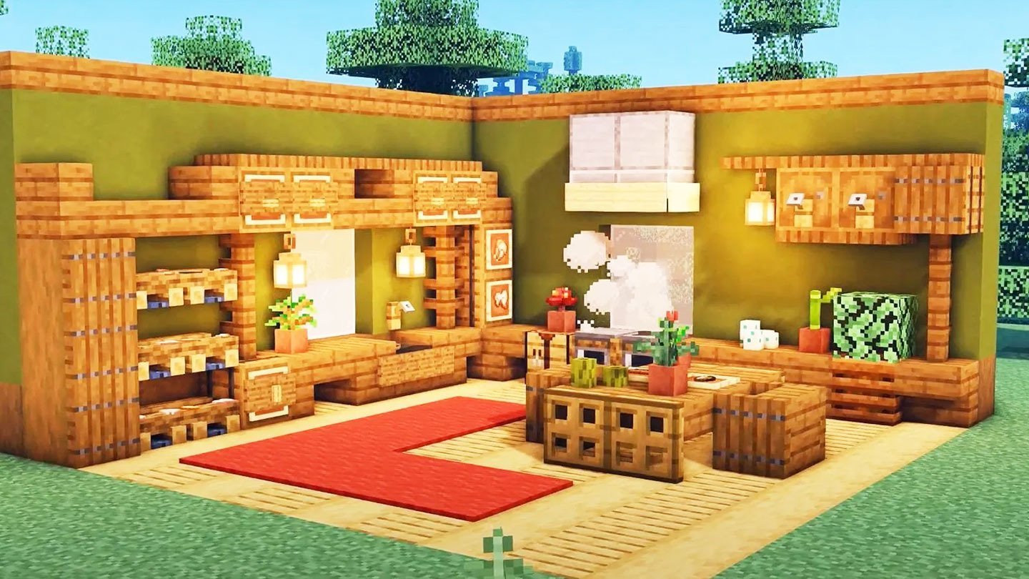 Как сделать кухню в Minecraft