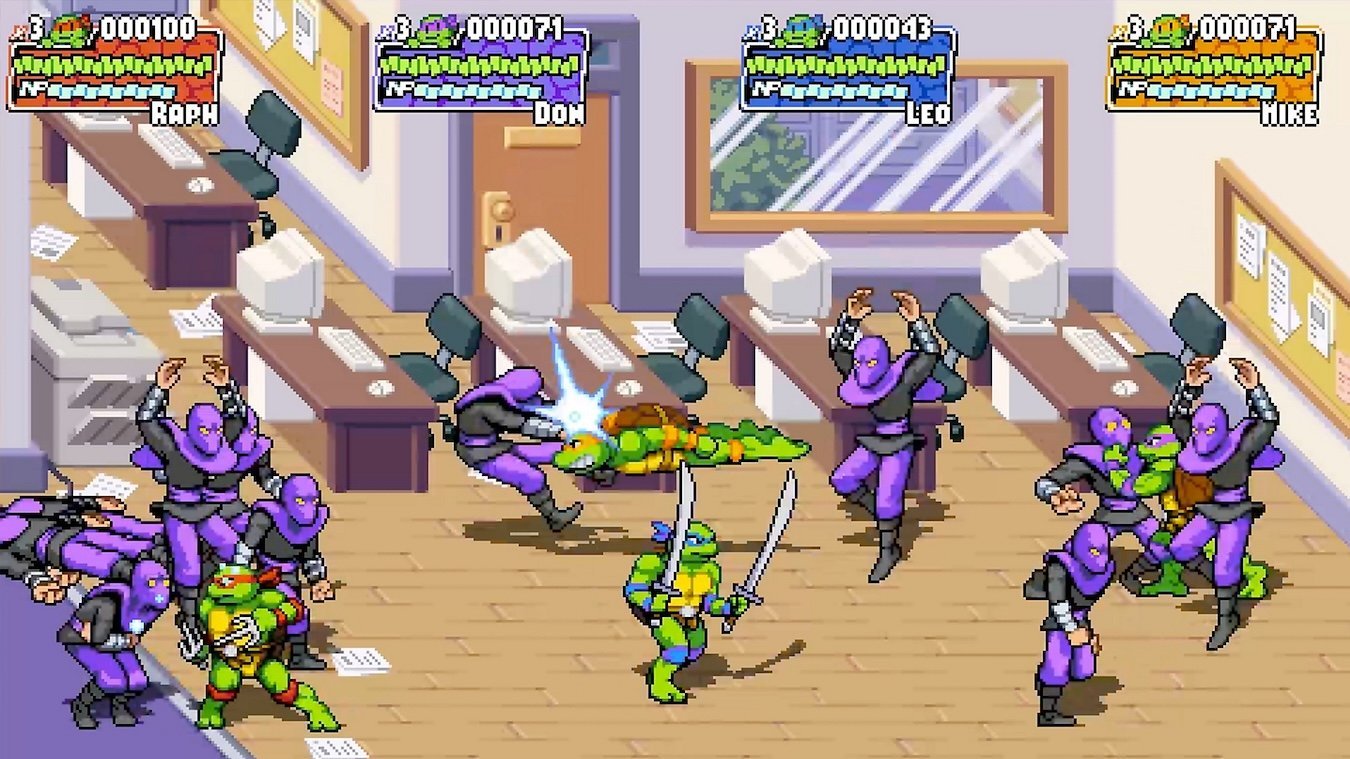 Источник: Gamingbible / Интерфейс игры Teenage Mutant Ninja Turtles: Shredder's Revenge