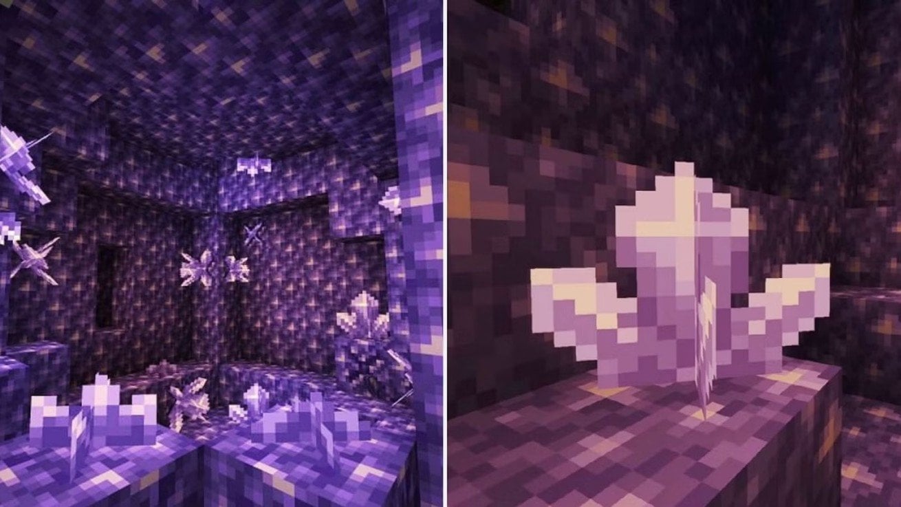 Аметист в Minecraft где найти как добывать и для чего нужен