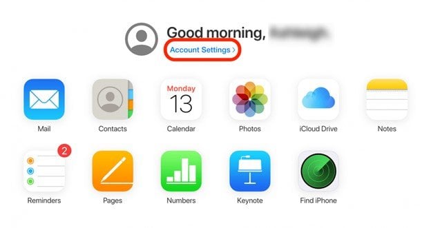 Учетная запись iCloud