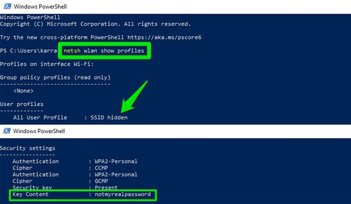 Источник: itgap.ru / Просмотр пароля вайфая через Windows Power Shell<br>