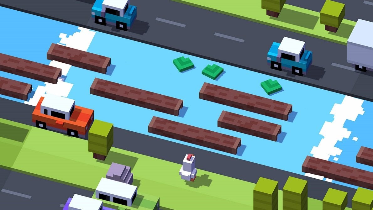 Источник: РБК / Геймплей Crossy Road