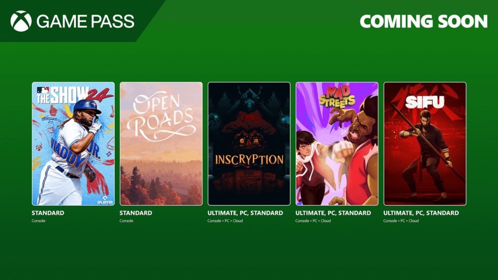 Источник: Microsoft / Каталог новинок в Game Pass