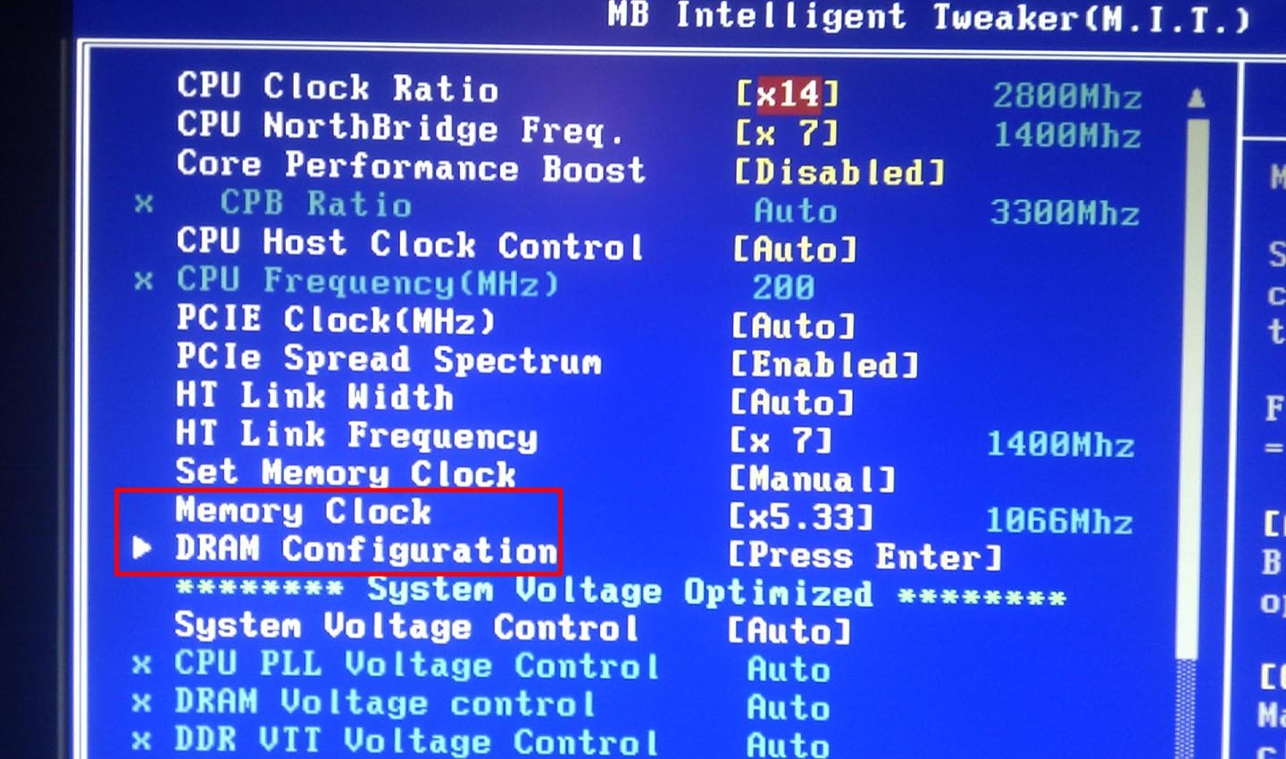 Источник: Overclock / Отключение кэширования памяти в BIOS