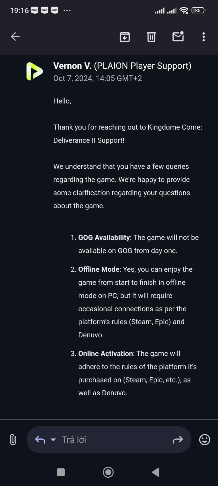 Источник: DSOGaming / В Kingdom Come: Deliverance 2 могут добавить Denuvo