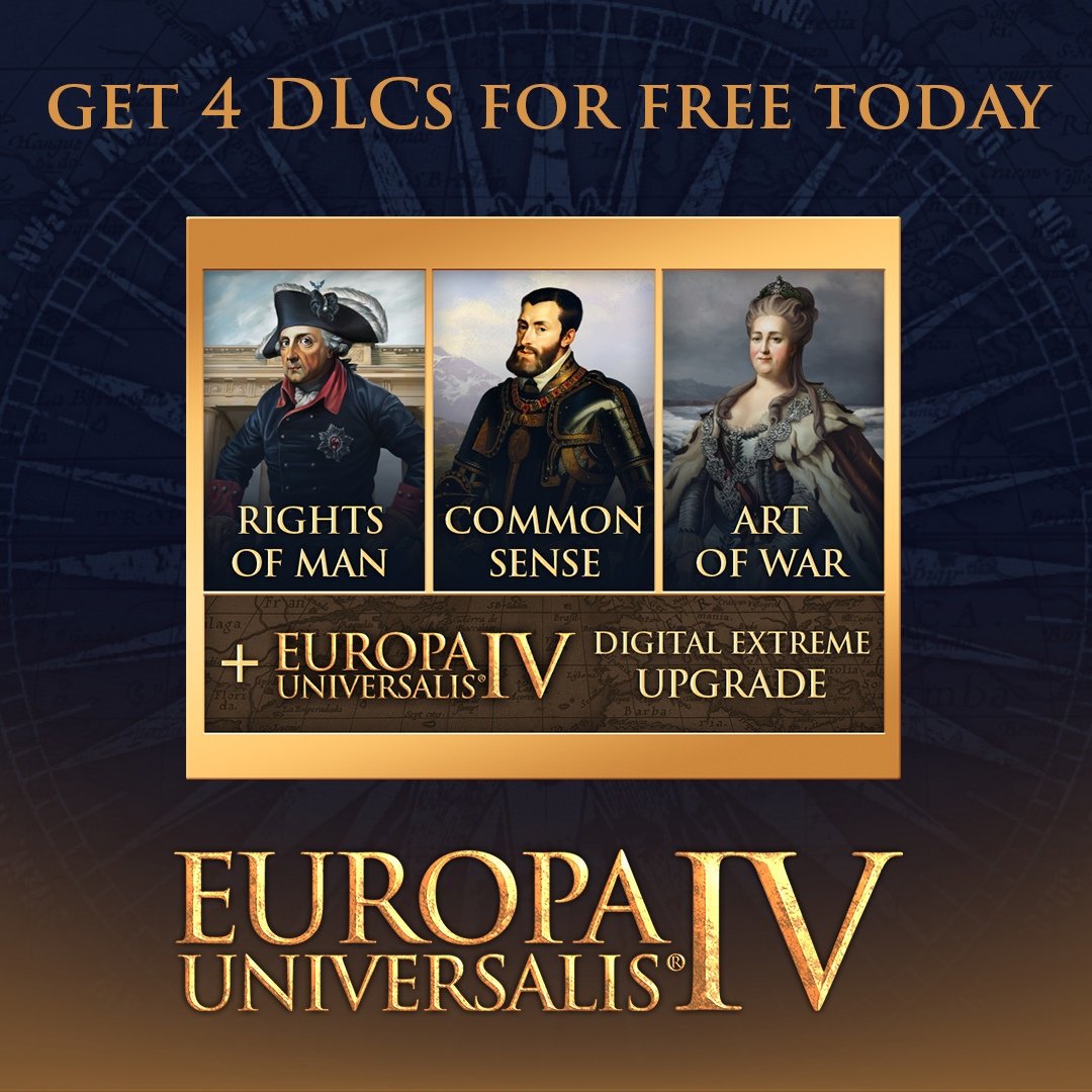 Источник: Steam / 4 дополнения для EU4 стали бесплатными
