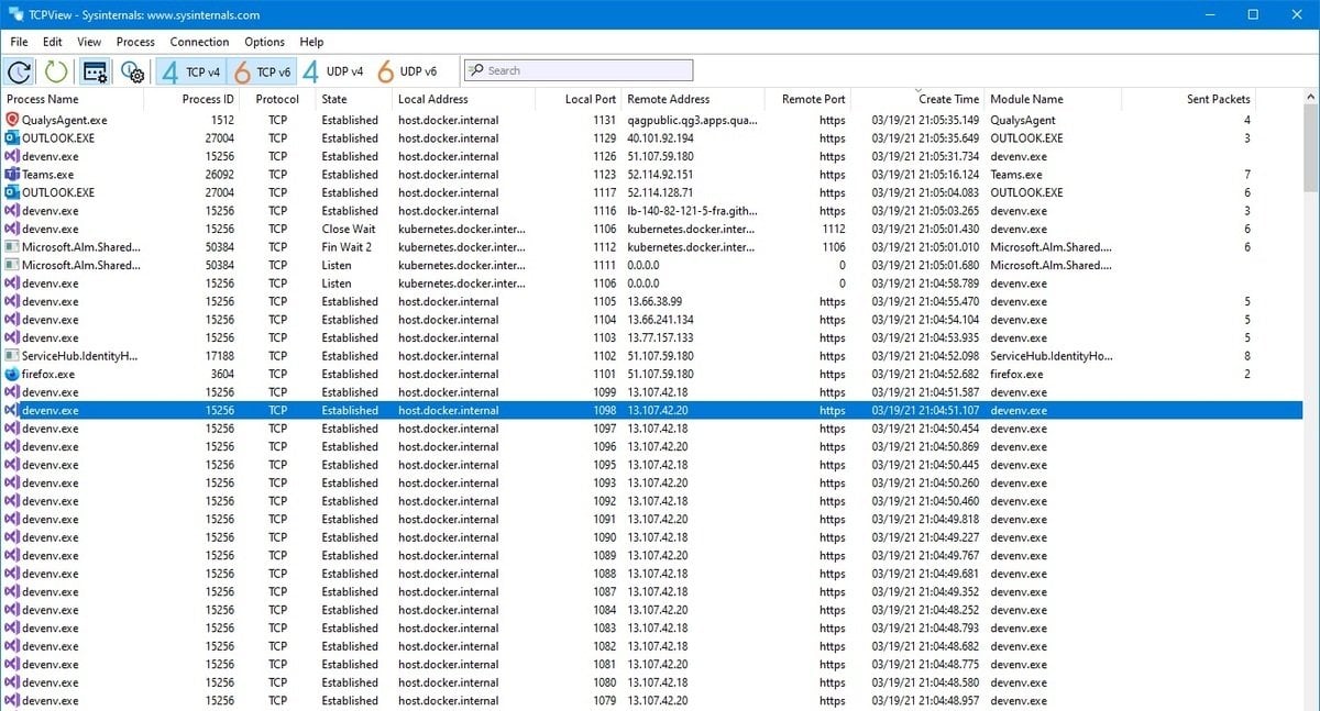 Источник: Microsoft Learn / Утилита TCPView