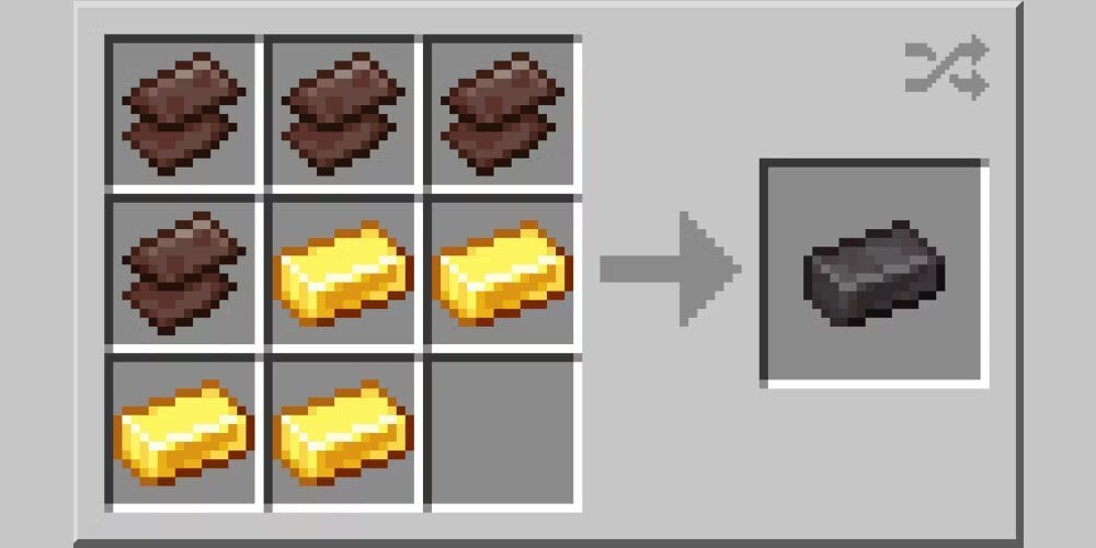 Источник: craftminecraft.ru / Крафт незеритового слитка