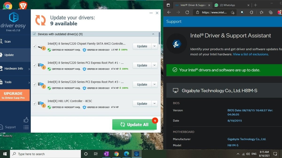 Источник: Microsoft Community / Обновление драйверов через Driver Easy