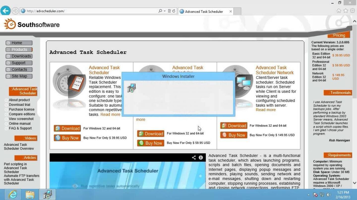 Источник: Southsoftware / Advanced Task Scheduler