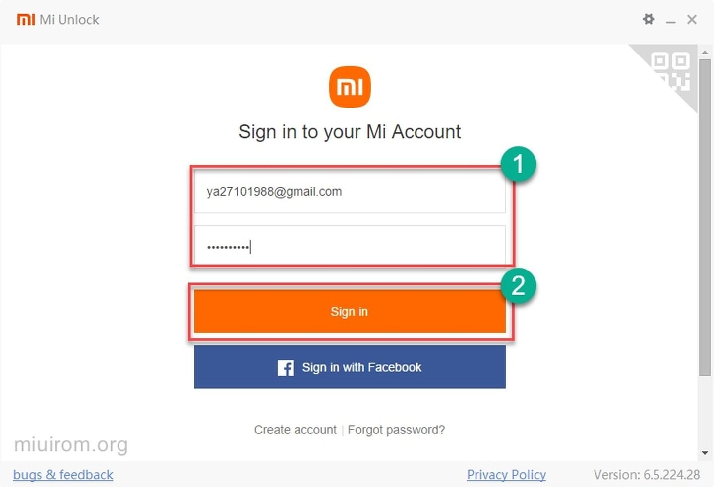Источник: MIUI ROM / Скриншот Mi Flash Tool